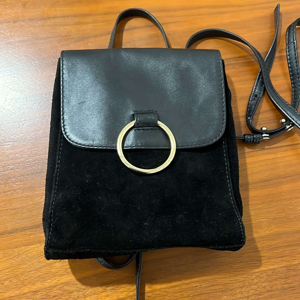 Suede and Leather Backpackk